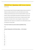 TFM-08 Test 1 Questions with Correct Answers