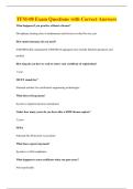 TFM-08 Exam Questions with Correct Answers