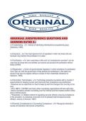 ARKANSAS JURISPRUDENCE QUESTIONS AND ANSWERS RATED A&period;pdf