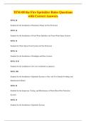 TFM-08 the Fire Sprinkler Rules Questions&NewLine;with Correct Answers