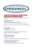 NC DENTAL JURISPRUDENCE CORRECT ACTUAL QUESTIONS AND ANSWERS RATED A&period;pdf