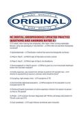 NC DENTAL JURISPRUDENCE UPDATED PRACTICE QUESTIONS AND ANSWERS RATED A&period;pdf