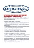 NC DENTAL JURISPRUDENCE COMPREHENSIVE QUESTIONS AND ANSWERS RATED A&period;pdf