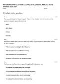 WSI CERTIFICATION QUESTIONS &vert; COMPLETE STUDY GUIDE&comma; PRACTICE TEST & ANSWERS 2026&sol;2027