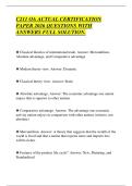 C211 OA ACTUAL CERTIFICATION&NewLine;PAPER 2026 QUESTIONS WITH&NewLine;ANSWERS FULL SOLUTION&period;&NewLine;