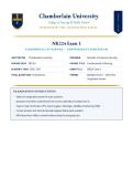 NR224 Exam 1 Chamberlain Fundamentals of Nursing 2026&sol;2027 Actual Exam with Verified Answers and Detailed Rationales Grade A