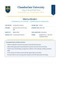 NR224 Exam 1 Chamberlain Fundamentals of Nursing 2026&sol;2027 Test Bank with Actual Questions&comma; Verified Answers&comma; and Detailed Rationales Grade A&NewLine;