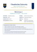 Chamberlain NR224 Exam 1 Fundamentals of Nursing 2026&sol;2027 Study Guide with Actual Exam Questions&comma; Verified Answers&comma; and NGN Rationales Grade A