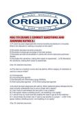 NSG 170 EXAMS 2 CORRECT QUESTIONS AND&NewLine;ANSWERS RATED A
