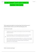 PSYCH 289 CHAPTER 1 QUESTIONS AND CORRECT ANSWERS