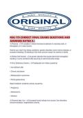 NSG 170 CORRECT FINAL EXAMS QUESTIONS AND ANSWERS RATED A&period;pdf