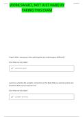 PSYC 289 UNIT 3 QUESTIONS AND CORRECT ANSWERS