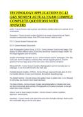 TECHNOLOGY APPLICATIONS EC-12 &lpar;242&rpar; NEWEST ACTUAL EXAM COMPILE  COMPLETE QUESTIONS WITH ANSWERS