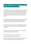 BSN HESI 266 CERTIFICATION PAPER 2026&NewLine;FULL SOLUTION GRADED A&plus;