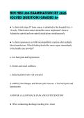 BSN HESI 266 EXAMINATION SET 2026&NewLine;SOLVED QUESTIONS GRADED A&plus;