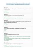 ACG 2071 Chapter 5 Exam Questions with Correct Answers