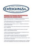 MICHIGAN STATE BRAKES CERTIFICATION 2026 QUESTIONS AND ANSWERS SURE A&period;pdf