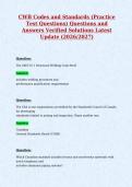 CWB Codes and Standards &lpar;Practice&NewLine;Test Questions&rpar; Questions and&NewLine;Answers Verified Solutions Latest&NewLine;Update &lpar;2026&sol;2027&rpar;