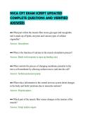 SCA CPT EXAM SCRIPT UPDATED &NewLine;COMPLETE QUESTIONS AND VERIFIED &NewLine;ANSWERS 