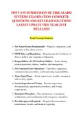 FDNY S-95 SUPERVISION OF FIRE ALARM &NewLine;SYSTEMS EXAMINATION COMPLETE &NewLine;QUESTIONS AND DETAILED SOLUTIONS &NewLine;LATEST UPDATE THIS YEAR JUST &NewLine;RELEASED 