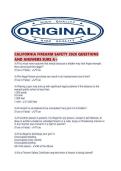 CALIFORNIA FIREARM SAFETY 2026 QUESTIONS AND ANSWERS SURE A&period;pdf