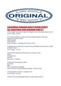 CALIFORNIA FIREARM SAFETY EXAMS SCRIPT ALL QUESTIONS AND ANSWERS SURE A&period;pdf
