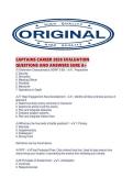 CAPTAINS CAREER 2026 EVALUATION QUESTIONS AND ANSWERS SURE A&period;pdf