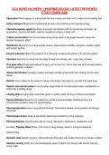 NURS 410 &ndash; Week 1 Pharmacology Study Guide&comma; Grand Canyon University Latest Reviewed Edition &lpar;2026&rpar;