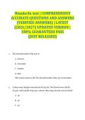 Wonderlic test &vert; COMPREHENSIVE ACCURATE QUESTIONS AND ANSWERS &lpar;VERIFIED ANSWERS&rpar; &vert; LATEST &lpar;2026&sol;2027&rpar; UPDATED VERSION &vert; 100&percnt; GUARANTEED PASS &lbrace;JUST RELEASED&rcub;