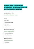 NSG6435 FINAL COMPREHENSIVE TEST &NewLine;BANK VERIFIED QUESTIONS AND &NewLine;SOLUTIONS PACK 