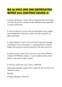BIO 101 NVCC UNIT ONE CERTIFICATION&NewLine;REVIEW 2026 QUESTIONS GRADED A&plus;