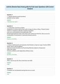 Activity Director Basic Study guide for final exam Questions with Correct&NewLine;Answers