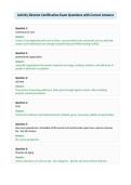 Premium Package-&semi;&semi;Activity Director Exams with CORRECT Answers
