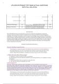 LPN HESI ENTRANCE TEST BANK ACTUAL QUESTIONS&NewLine;WITH FULL SOLUTION