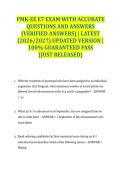 PMK-EE E7 EXAM WITH ACCURATE QUESTIONS AND ANSWERS &lpar;VERIFIED ANSWERS&rpar; &vert; LATEST &lpar;2026&sol;2027&rpar; UPDATED VERSION &vert; 100&percnt; GUARANTEED PASS &lbrace;JUST RELEASED&rcub;