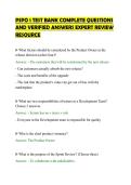 PSPO 1 TEST BANK COMPLETE QUESTIONS AND VERIFIED ANSWERS