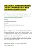 PSPO 1 ACTUAL TEST PAPER COMPLETE ANSWER GUIDE FREQUENTLY TESTED CONTENT