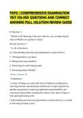 PSPO 1 COMPREHENSIVE EXAMINATION TEST SOLVED QUESTIONS AND CORRECT ANSWERS