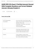 NURS 5315 UTA Exam 2 &lpar;Verified Answers&rpar; Newest 2026 Complete Questions and Correct Detailed Answers &vert;Already Graded A&plus;&NewLine;&NewLine;