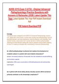 NURS 5315 Exam 5 &lpar;UTA&rpar; &ndash;Original Advanced&NewLine;Pathophysiology Practice Questions with&NewLine;Answers & Rationales &lpar;2026&rpar; Latest Update This&NewLine;Year Latest Update This Year Pdf Instant Download&NewLine;Pdf