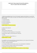 NRNP 6675 FINAL EXAM PSYCHIATRIC MENTAL&NewLine;HEALTH QUESTIONS AND ANSWERS