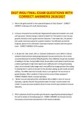 D027 WGU FINAL EXAM QUESTIONS WITH &NewLine;CORRECT ANSWERS 2026&sol;2027 