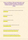  NSG552 &sol; NSG 552 Psychopharmacology Questions and Verified Answers &vert; 100&percnt; Correct &vert; Grade A