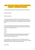 D027 PRACTICE EXAM 2 QUESTIONS WITH &NewLine;CORRECT ANSWERS 2026&sol;2027 