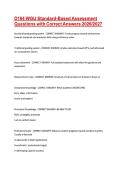 D184 WGU Standard-Based Assessment &NewLine;Questions with Correct Answers 2026&sol;2027 