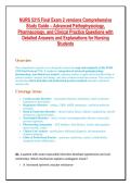 NURS 5315 Final Exam 2 versions Comprehensive&NewLine;Study Guide &ndash; Advanced Pathophysiology&comma;&NewLine;Pharmacology&comma; and Clinical Practice Questions with&NewLine;Detailed Answers and Explanations for Nursing&NewLine;Students