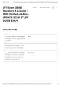 LFTI Exam &lpar;2026&rpar; Questions & Answers &vert; 100&percnt; Verified solutions UPDATE &vert;2026&excl;&excl; STUDY GUIDE EXAM&NewLine;&NewLine;
