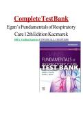 Complete Test Bank For Egan's Fundamentals Of Respiratory Care&comma; 12th Edition By Robert M&period; Kacmarek&comma; James K&period; Stoller&comma; And Albert J&period; Heuer &vert; &vert; All Chapters &vert;Questions With Verified Answers And Rationales