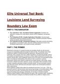 2026&sol;2027 Louisiana Land Surveying Boundary Law Exam Study Guide &vert; 49&plus; S-Tier Test Bank Questions & Answers &vert; Master LAPELS & Civil Code Guide