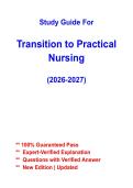 Transition to Practical Nursing &vert; Comprehensive Study Guide & Practice Questions &vert; 2026&ndash;2027 PDF